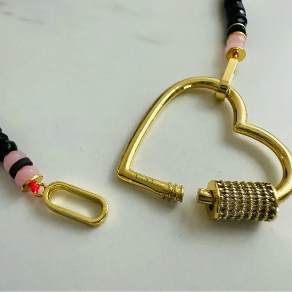 ✨ Gorjana Blair Necklace w/ Upgraded Heart Carabiner ✨ - Picture 8 of 14